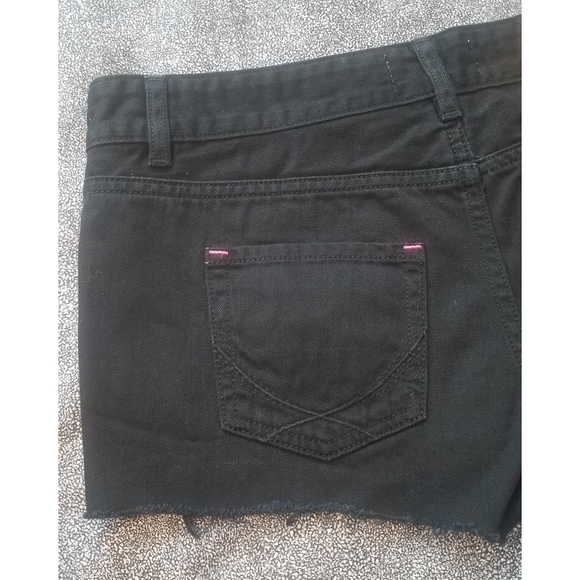 Victoria's Secret PINK black cut off jean shorts - Picture 8 of 9
